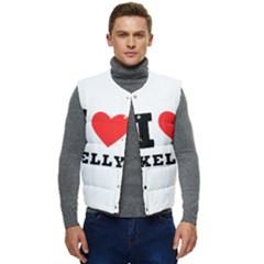 I Love Kelly  Men s Short Button Up Puffer Vest	 by ilovewhateva