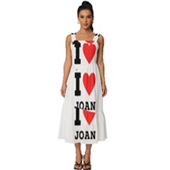 I Love Joan  Square Neckline Tiered Midi Dress by ilovewhateva