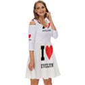 I love evelyn Shoulder Cut Out Zip Up Dress View3