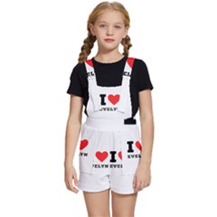 I Love Evelyn Kids  Short Overalls by ilovewhateva