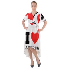 I Love Andrea Front Wrap High Low Dress by ilovewhateva