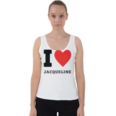 I Love Jacqueline Velvet Tank Top by ilovewhateva