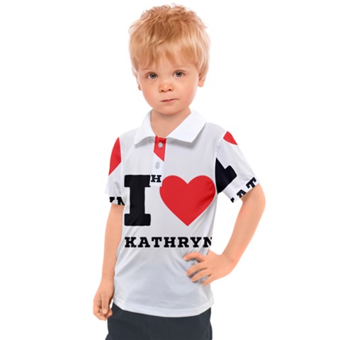 I Love Kathryn Kids  Polo Tee by ilovewhateva