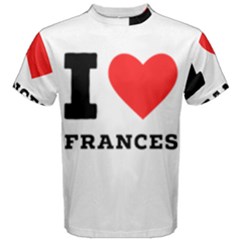 I Love Frances  Men s Cotton Tee by ilovewhateva