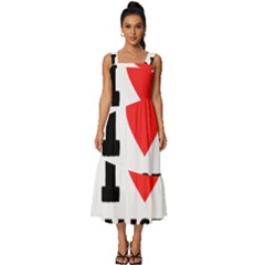 I Love Alice Square Neckline Tiered Midi Dress by ilovewhateva