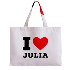 I Love Julia  Zipper Mini Tote Bag by ilovewhateva