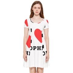 I Love Sophia Inside Out Cap Sleeve Dress by ilovewhateva