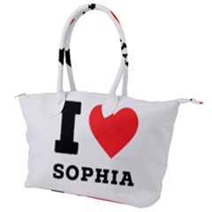 I Love Sophia Canvas Shoulder Bag by ilovewhateva