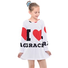 F386086d-cb60-4690-97fa-e262e383f966 Kids  Long Sleeve Dress by ilovewhateva