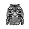 Monochrome Symmetry Abstract Kids  Zipper Hoodie View1