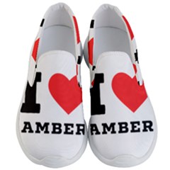 I Love Amber Men s Lightweight Slip Ons by ilovewhateva