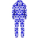 Blue Pretzel Illustrations Pattern Hooded Jumpsuit (Men) View2