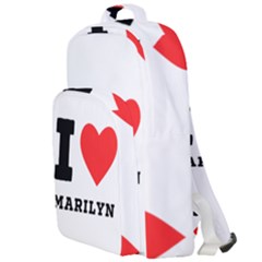 I Love Marilyn Double Compartment Backpack by ilovewhateva