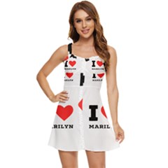 I Love Marilyn Ruffle Edge Bra Cup Chiffon Mini Dress by ilovewhateva