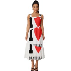 I Love Daniella Square Neckline Tiered Midi Dress by ilovewhateva