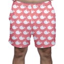 Coral Whales Pattern Men s Shorts View1