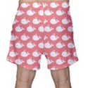 Coral Whales Pattern Men s Shorts View2