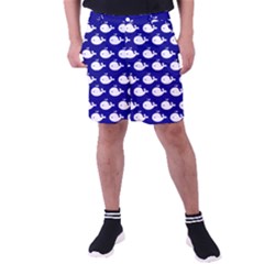 Cute Whale Illustration Pattern Men s Pocket Shorts by GardenOfOphir