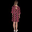 Candy Illustration Pattern Velour Kimono Dress View4