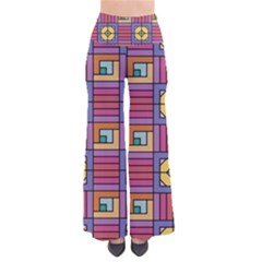 Pattern Geometric Colorful Lines Shapes So Vintage Palazzo Pants by Jancukart