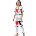 I love eugene Kids  Satin Short Sleeve Pajamas Set View1