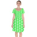 Candy Illustration Pattern Short Sleeve Bardot Dress View1