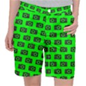 Modern Chic Vector Camera Illustration Pattern Women s Pocket Shorts View1