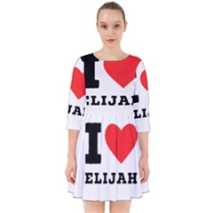 I Love Elijah Smock Dress by ilovewhateva