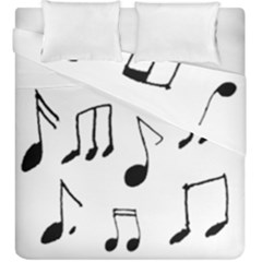 Music Is The Answer Phrase Concept Graphic Duvet Cover Double Side (king Size) by dflcprintsclothing