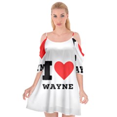 I Love Wayne Cutout Spaghetti Strap Chiffon Dress by ilovewhateva