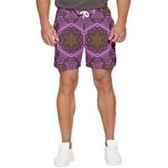 Rosette Mosaic Kaleidoscope Abstract Background Men s Runner Shorts by Jancukart