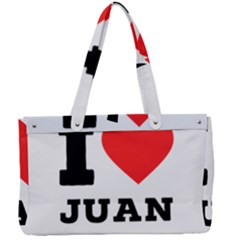 I Love Juan Canvas Work Bag by ilovewhateva