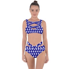 Ladybug Vector Geometric Tile Pattern Bandaged Up Bikini Set  by GardenOfOphir