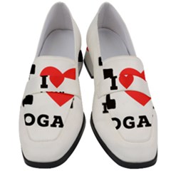 I Love Logan Women s Chunky Heel Loafers by ilovewhateva