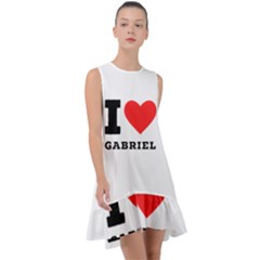 I Love Gabriel Frill Swing Dress by ilovewhateva