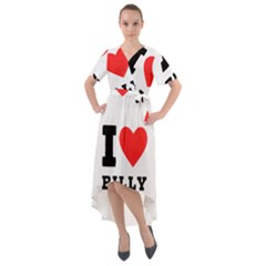 I Love Billy Front Wrap High Low Dress by ilovewhateva