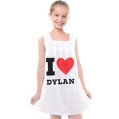 I Love Dylan  Kids  Cross Back Dress by ilovewhateva