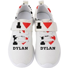 I Love Dylan  Men s Velcro Strap Shoes by ilovewhateva