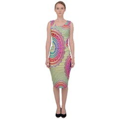 Background-02 Sleeveless Pencil Dress by nateshop