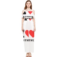 I Love Arthur Draped Sleeveless Chiffon Jumpsuit by ilovewhateva