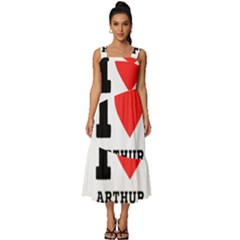 I Love Arthur Square Neckline Tiered Midi Dress by ilovewhateva