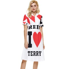 I Love Terry  Button Top Knee Length Dress by ilovewhateva