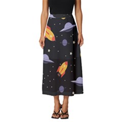 Cosmos Classic Midi Chiffon Skirt by nateshop