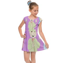 Happy 02 Kids  Cap Sleeve Dress by nateshop