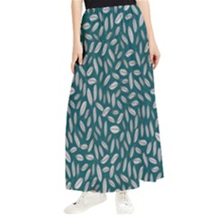 Leaves-012 Maxi Chiffon Skirt by nateshop