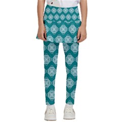 Abstract Knot Geometric Tile Pattern Kids  Skirted Pants by GardenOfOphir