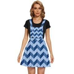 Modern Retro Chevron Patchwork Pattern Apron Dress by GardenOfOphir