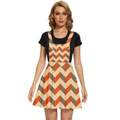 Modern Retro Chevron Patchwork Pattern Apron Dress by GardenOfOphir