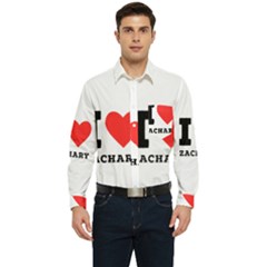 I Love Zachary Men s Long Sleeve Pocket Shirt  by ilovewhateva