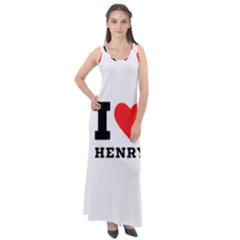 I Love Henry Sleeveless Velour Maxi Dress by ilovewhateva